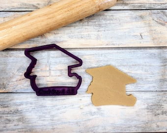 Graduation Cap #4 with Diploma Cookie Cutter or Fondant Cutter and Clay Cutter