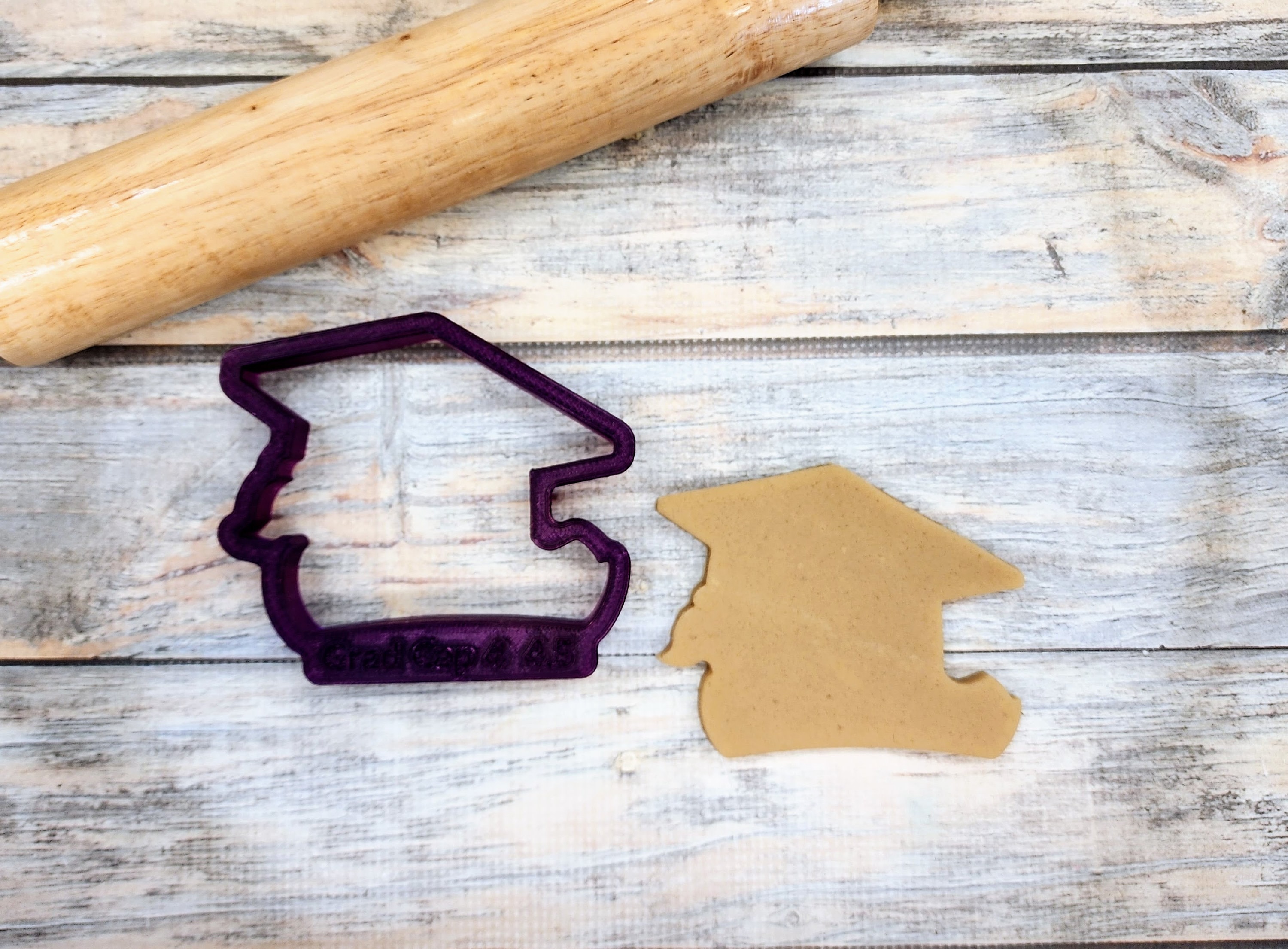 Graduation Cap #4 With Diploma Cookie Cutter or Fondant Cutter and Clay ...