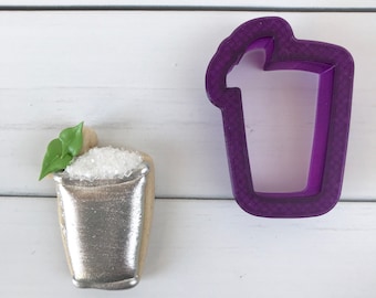 Mint Julep or Lemonade Glass Cookie Cutter and Fondant Cutter and Clay Cutter