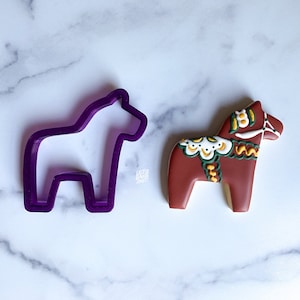 Dala Horse Cookie Cutter and Fondant Cutter and Clay Cutter