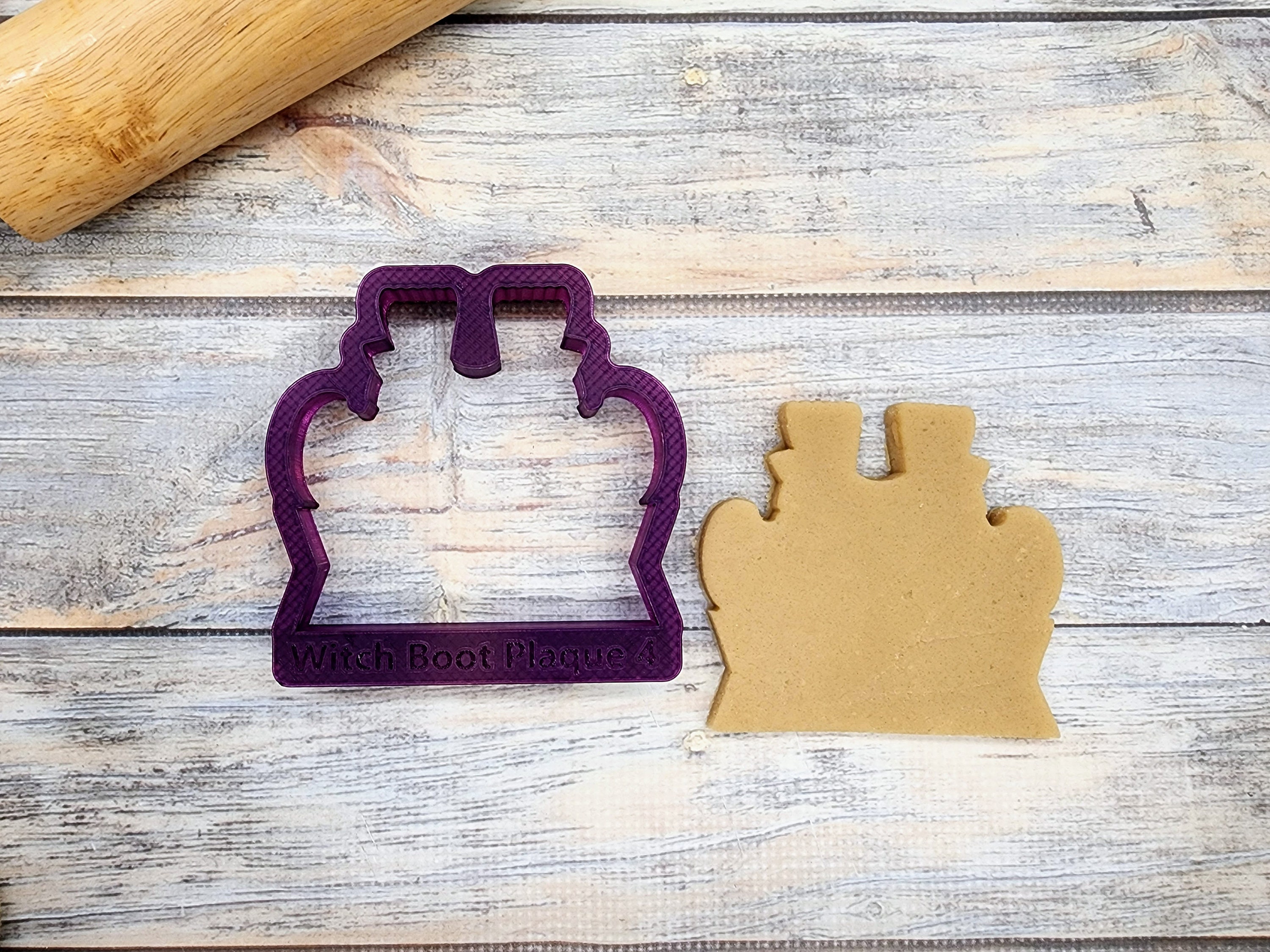 Witch Boot Plaque Cookie Cutter or Fondant Cutter and Clay Cutter - Etsy