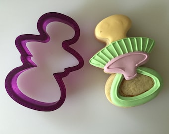 Miss Doughmestic Pacifier Cookie Cutter and Fondant Cutter and Clay Cutter