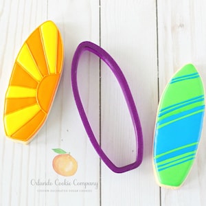 Surf Board Cookie Cutter and Fondant Cutter and Clay Cutter