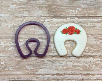 Sugarbelle Horse Shoe or Horseshoe Cookie Cutter or Fondant Cutter and Clay Cutter