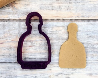 Tequila Bottle Cookie Cutter or Fondant Cutter and Clay Cutter