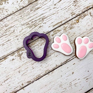 Bunny Foot Cookie Cutter and Fondant Cutter and Clay Cutter