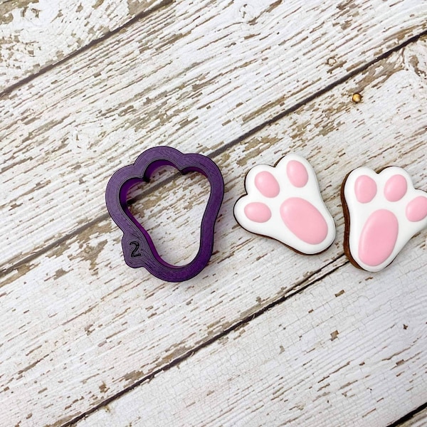 Bunny Foot Cookie Cutter and Fondant Cutter and Clay Cutter