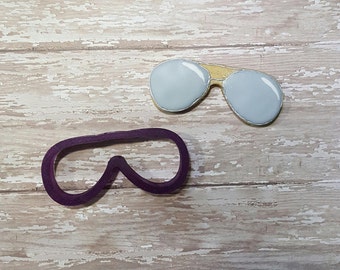 Gafas de sol n.° 2 o cortador de galletas o cortador de fondant y cortador de arcilla para gafas de sol
