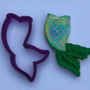 Mermaid Tail #1 Cookie Cutter and Fondant Cutter and Clay Cutter