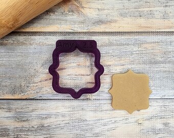 Amy Plaque Cookie Cutter and Fondant Cutter and Clay Cutter