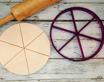 Multi-Cutter Pie SIX Slice or Watermelon Slice or Pizza Slice Cookie Cutter or Fondant Cutter and Clay Cutter