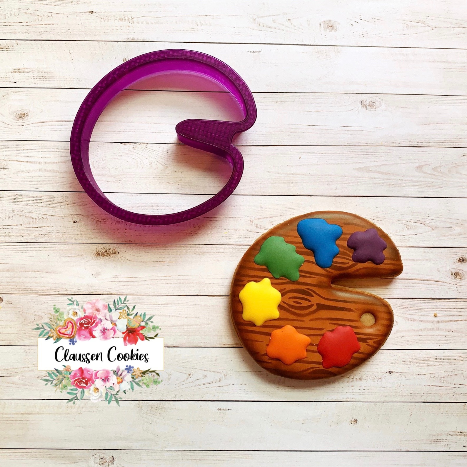Paint Palette Cookie Cutter and Fondant Cutter and Clay Cutter Etsy