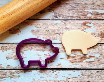 Pig #3 or Piggy Bank Cookie Cutter and Fondant Cutter and Clay Cutter