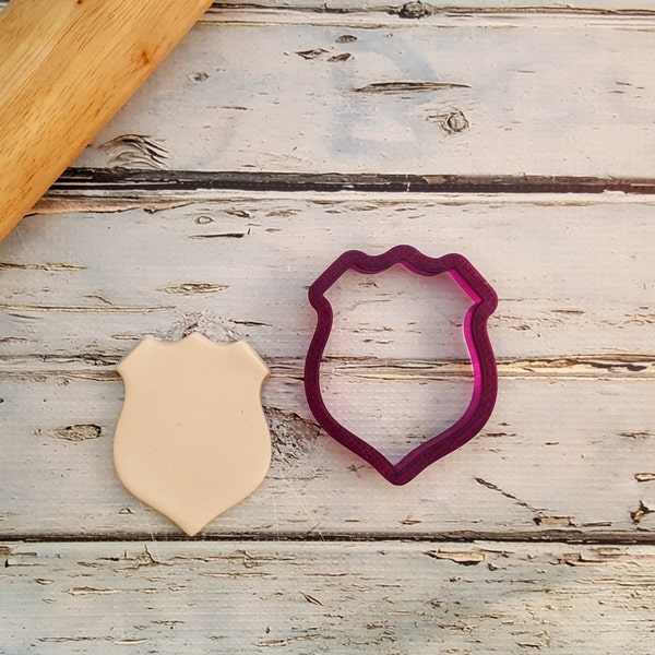 Badge or Police Badge Cookie Cutter and Fondant Cutter and Clay Cutter