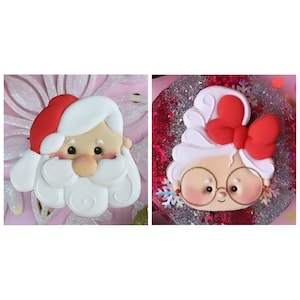 Santa and Mrs Claus Cookie Cutters by Mantequilla