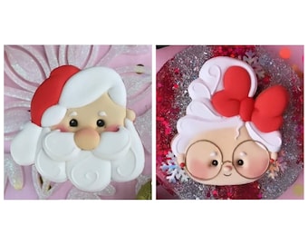 Santa and Mrs Claus Cookie Cutters by Mantequilla