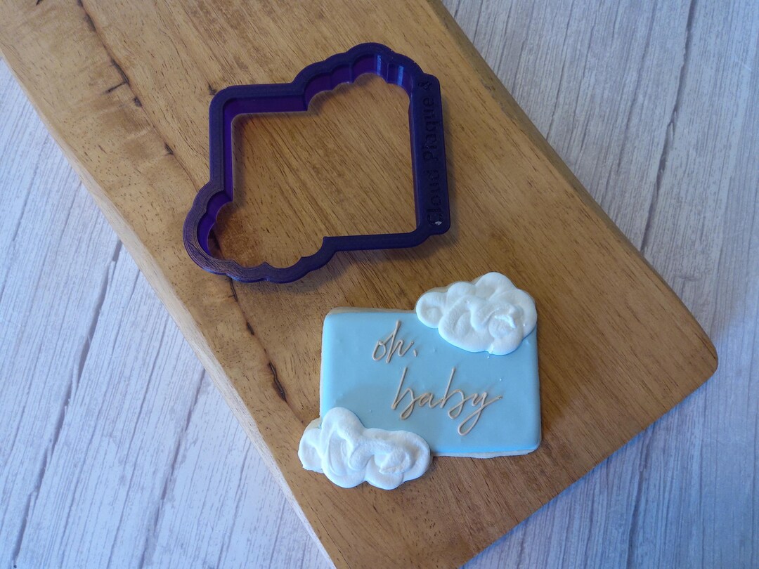 Cloud Plaque Cookie Cutter - Etsy