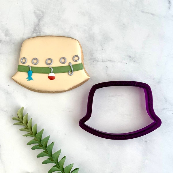 Fishing Hat or Bucket Hat Cookie Cutter and Fondant Cutter and Clay Cutter