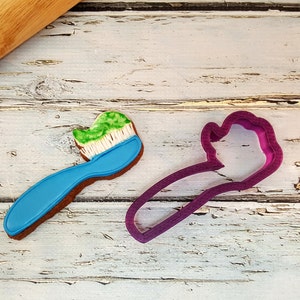 Toothbrush with Tooth Paste or Tooth Brush Cookie Cutter or Fondant Cutter and Clay Cutter