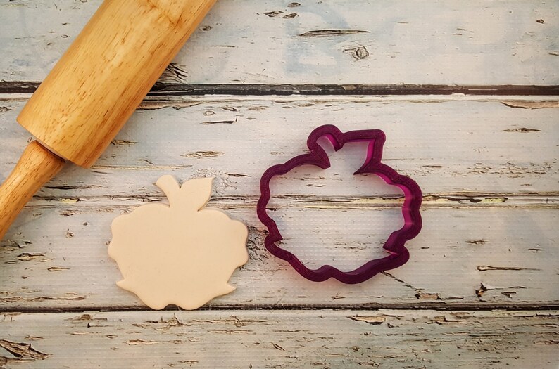 Lilaloa Apple With a Bow Cookie Cutter or Fondant Cutter and Clay ...