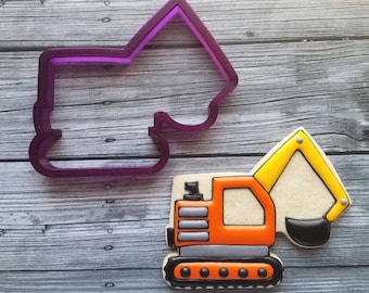 Excavator Truck Cookie Cutter and Fondant Cutter and Clay Cutter