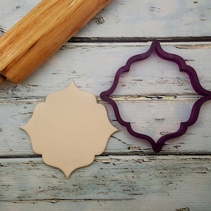 North Star Plaque Cookie Cutter and Fondant Cutter and Clay Cutter