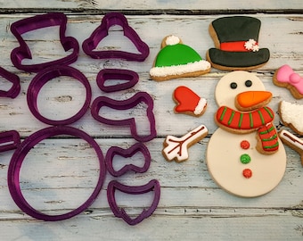 Build a Snowman Kit Cookie Cutter and Fondant Cutter and Clay Cutter