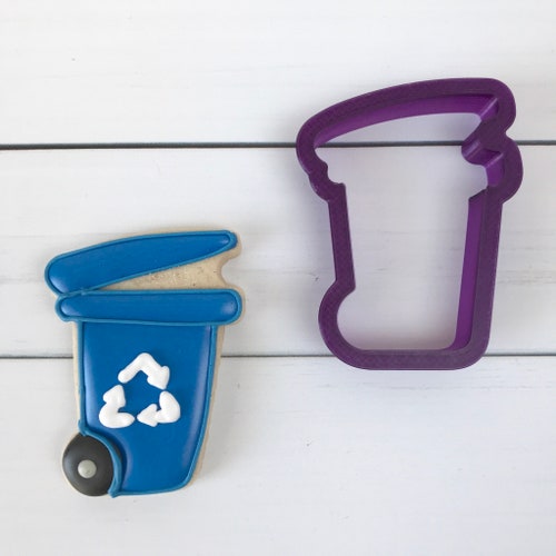 Recycling Cart or Recycling Can Cookie Cutter and Fondant Etsy