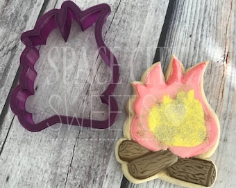 Campfire or Camp Fire Cookie Cutter and Fondant Cutter and Clay Cutter