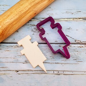 Syringe or Injection Cookie Cutter and Fondant Cutter and Clay Cutter ...