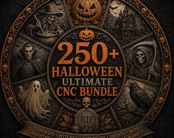 Ultimate Halloween STL Bundle, 3D CNC Relief Model for Carving, Halloween STL Model, Laser & 3D Printing Compatible - Digital Download