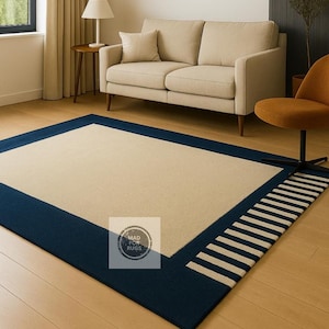 Hand Tufted Modern Rug  Wool Area Rugs For Livingroom Bedroom Kitchen Nursery Entryway Office 5X8 6X9 8X10 9X12 10X14 Custom Rug.