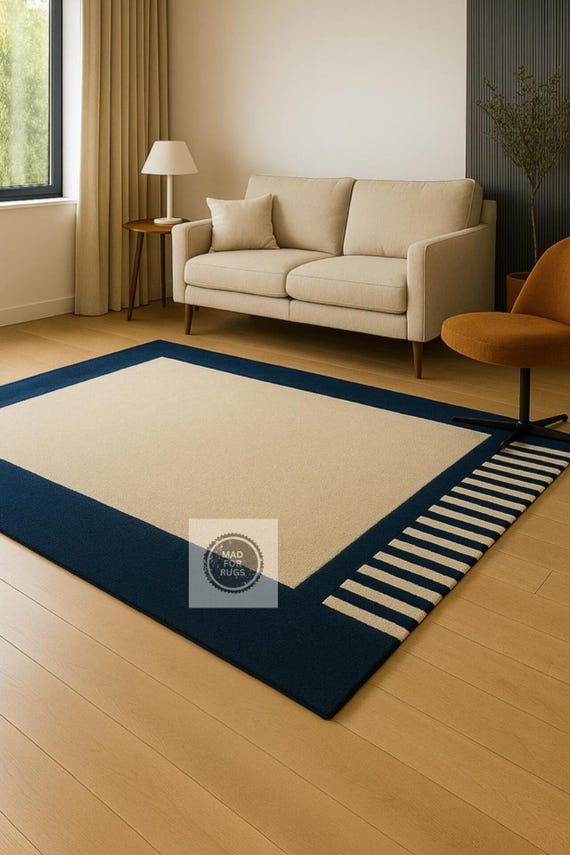 Hand Tufted Modern Rug  Wool Area Rugs For Livingroom Bedroom Kitchen Nursery Entryway Office 5X8 6X9 8X10 9X12 10X14 Custom Rug.