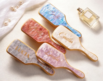 Personalized Engraved Hairbrush, Custom Name Hair Comb, Engraved Comb, Bridesmaid Gift, Wedding Gift