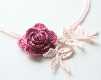 Realistic Crochet Rose Pattern: 3D Floral Applique (PDF Pattern)