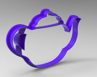 Teekanne Ausstechform, detailliertes STL Modell (3D Druck)