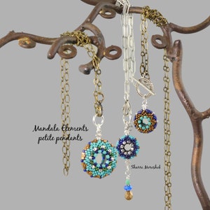 Petite Mandala Pendant Necklaces by Sharri Moroshok