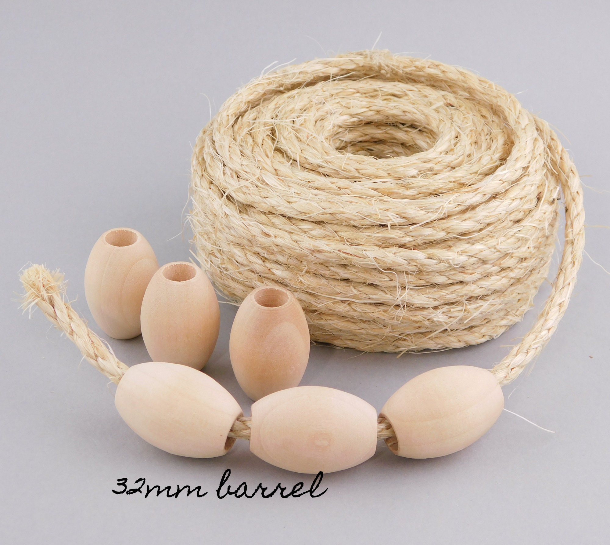 Innovative Offer 510 Pcs Wooden Beads with Jute Twine 6 Sizes Unfinished Wood  Beads for Crafts with Holes - 8 10 12 14 16 20 mm Beads for Jewelry Making  Garland Home/Farmhouse Decor and DIY