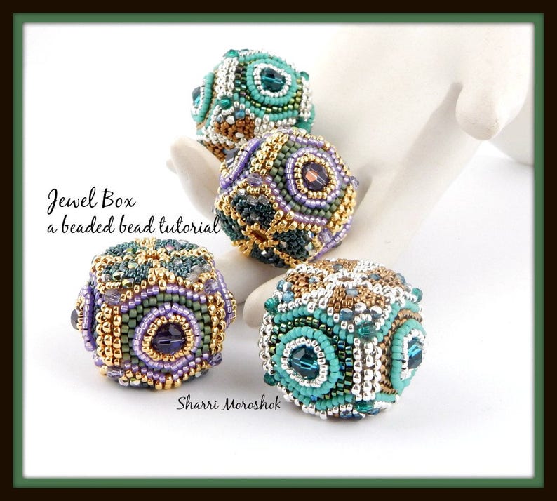 Peyote Stitch Beaded Bead Tutorial – Jewel Box Cube (PDF Pattern) - Etsy