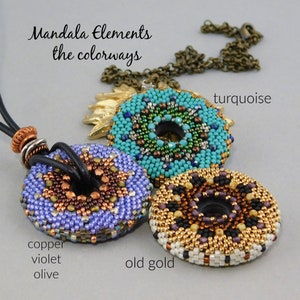 Mandala Elements Bead Packs, seed bead weaving kit
