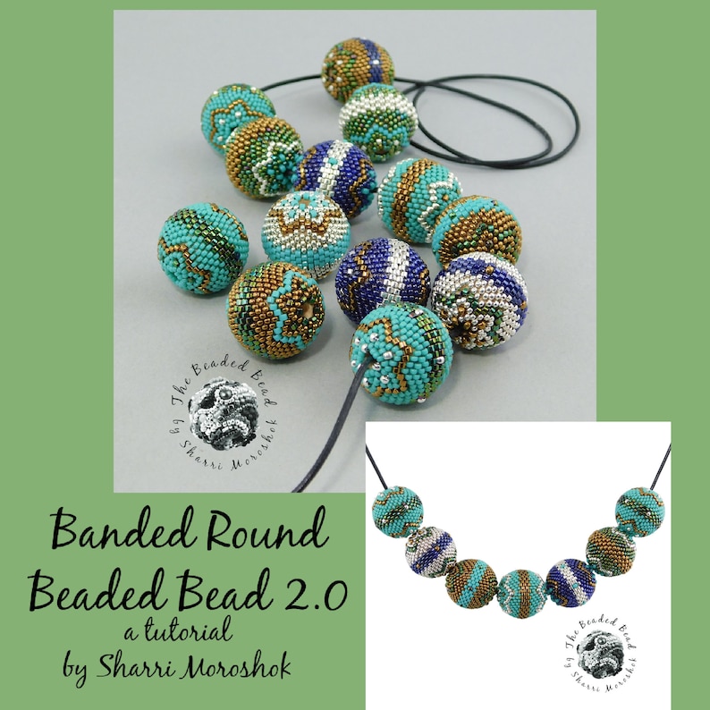 Round Beaded Bead Tutorial — Circular Peyote Stitch Pattern - Etsy