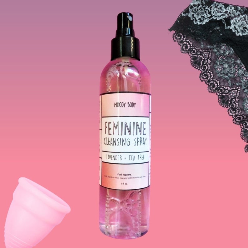 Lavender Feminine Hygiene Cleansing Spray Gentle Vaginal Etsy