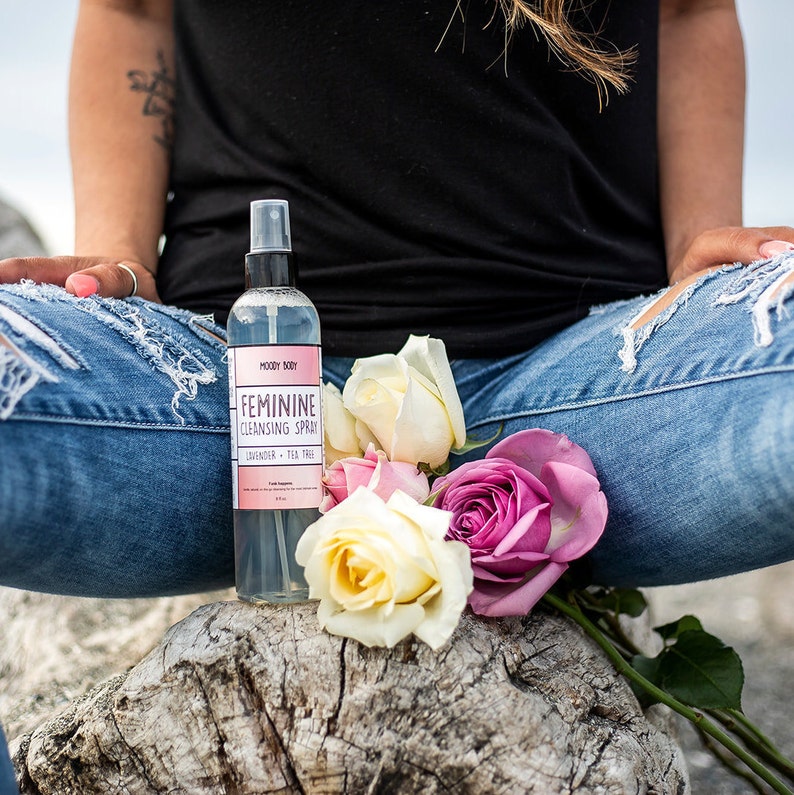 Lavender Feminine Hygiene Cleansing Spray Gentle Vaginal Etsy