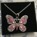Beautiful Multi-jewelled Butterfly Necklace
