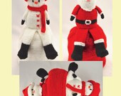 Santa and Snowman Topsy Knitting Pattern KBP-071