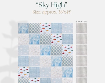 Sky High - Baby Rag Quilt