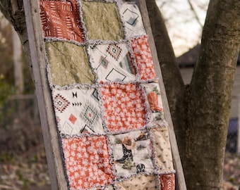 Western Charm - Baby Rag Quilt