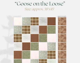 Goose on the Loose - Baby Rag Quilt