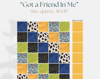 Got a Friend In Me - Baby Rag Quilt