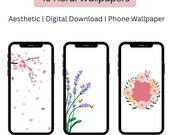 10 Floral Phone Wallpapers | Aesthetic Digital Download | Nature-Inspired Backgrounds for iPhone & Android